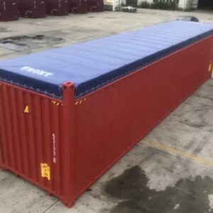 40′ high cube open top container